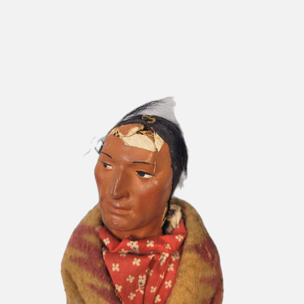 Vintage Skookum Doll with blanket - 1940s  Bully Good - Straw - As is - Picture 2 of 7